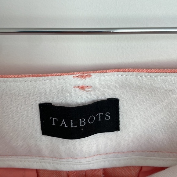 Talbots Women’s Hampshire Ankle Pants Tangerine Peach 6 - Picture 3 of 7